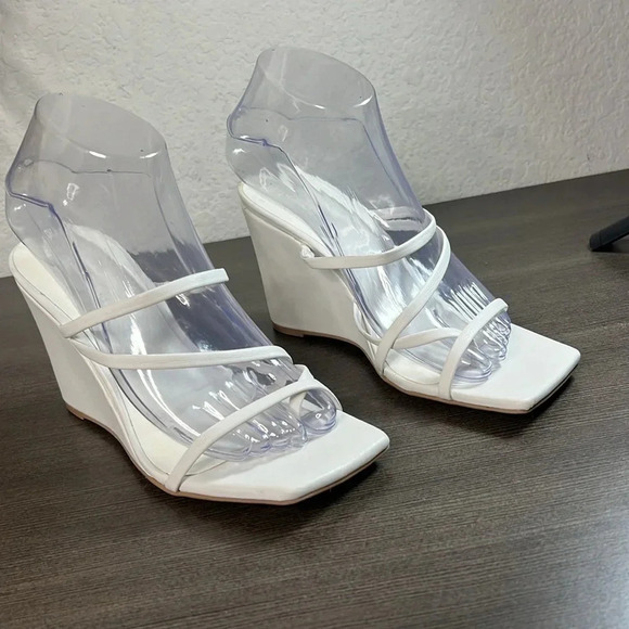 Open Edit Eryn Wedge Sandal Size 7M - Picture 4 of 12